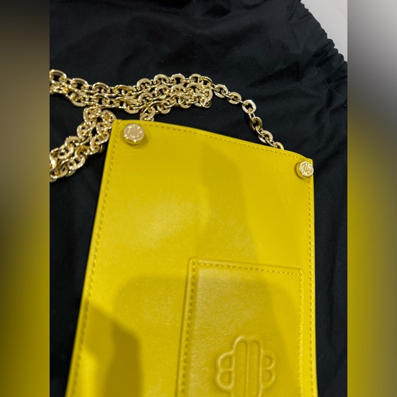Maje bag yellow maje small leather goods jaune tu. - Picture 4 of 7